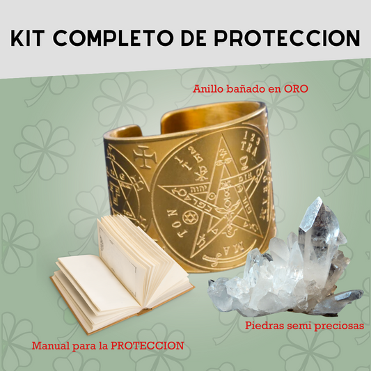 Protección energética - DE USO DIARIO - Anillo + Piedras + Manual [Envió gratis]